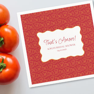 Serviette En Papier Motif de pâtes, c'est plus Fête des mariées italie