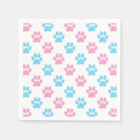 Motif de pattes pour bébé rose et bleu