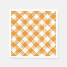 Serviette En Papier Motif de pays de chute à plaid jaune