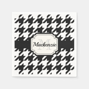 Serviette En Papier Motif de pied-de-poule