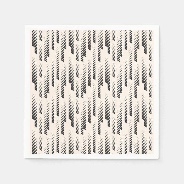 Serviette En Papier Motif de pluie moderne (Devant)