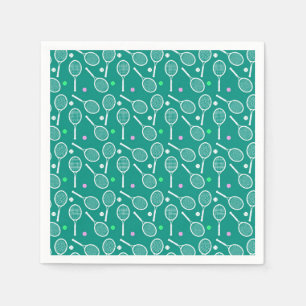 Serviette En Papier Motif de raquette de tennis