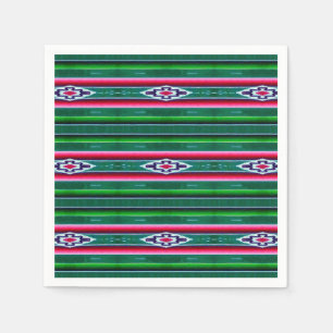 Serviette En Papier Motif de Sarape de Mexicain