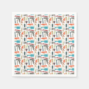 Serviette En Papier Motif de soins capillaires
