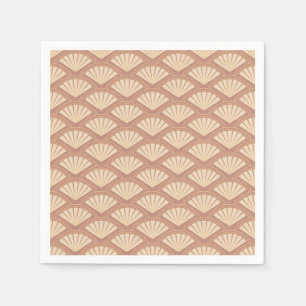 Serviette En Papier Motif de style Art déco en rose