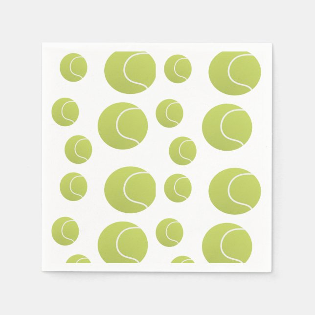 Serviette En Papier motif de tennis (Devant)