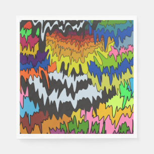 Serviette En Papier Motif de trippage Super coloré à goutte liquide