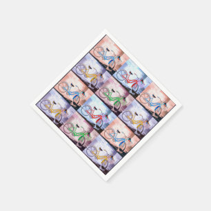 Serviette En Papier Motif de vélo Key West