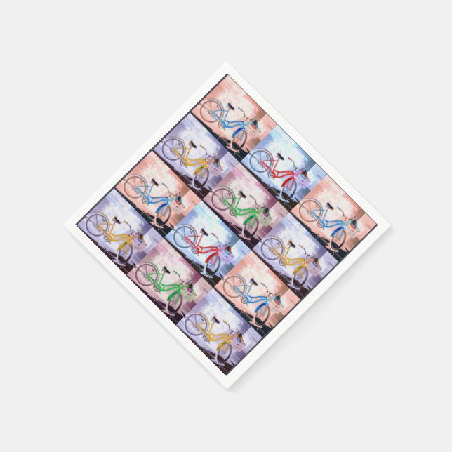 Serviette En Papier Motif de vélo Key West (Coin)