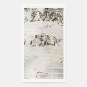 Serviette En Papier Motif d'écorce de bouleau