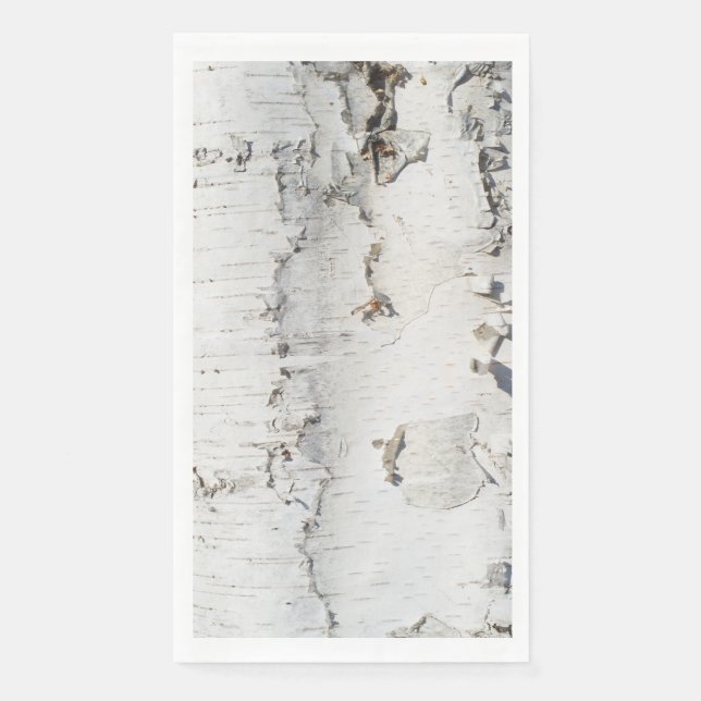 Serviette En Papier Motif d'écorce de bouleau (Devant)