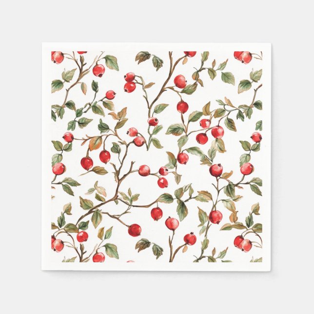 Serviette En Papier Motif des braches Rosehip (Devant)
