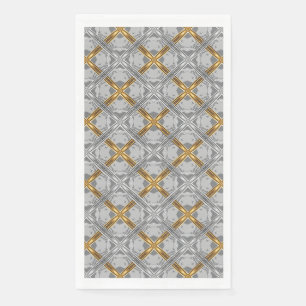 Serviette En Papier Motif des médaillons d'or et d'argent Laced