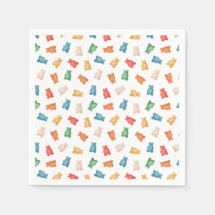 Serviette En Papier Motif des ours de gomme