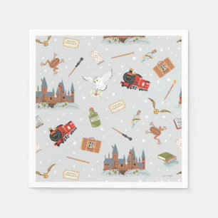Serviette En Papier Motif Dessin Animé Harry Potter Hogwarts