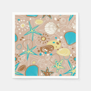 Serviette En Papier Motif d'été