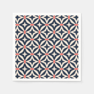 Serviette En Papier Motif d'étoile géométrique
