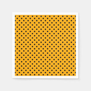Serviette En Papier Motif d'Halloween orange noir