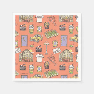 Serviette En Papier Motif d'icônes colorées FRIENDS™