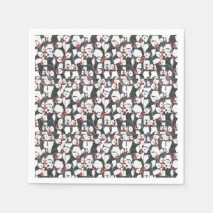 Serviette En Papier Motif d'oiseau de Puffin