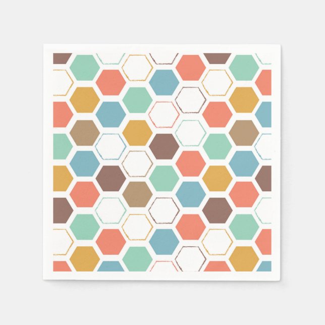 Serviette En Papier Motif du module Bee Hive (Devant)
