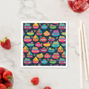 Serviette En Papier Motif du transport maritime