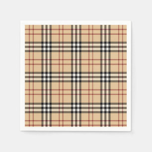 Serviette En Papier Motif écossais de Tartan