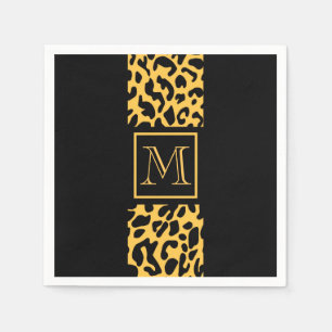 Serviette En Papier Motif Empreinte de léopard