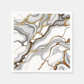 Serviette En Papier Motif en marbre Table Napkin