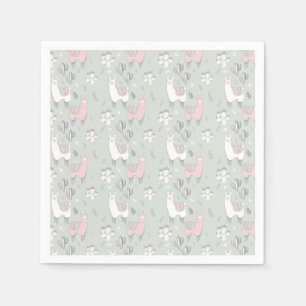 Serviette En Papier Motif en pastel de lama
