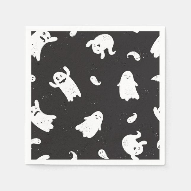 Serviette En Papier Motif fantôme (Devant)