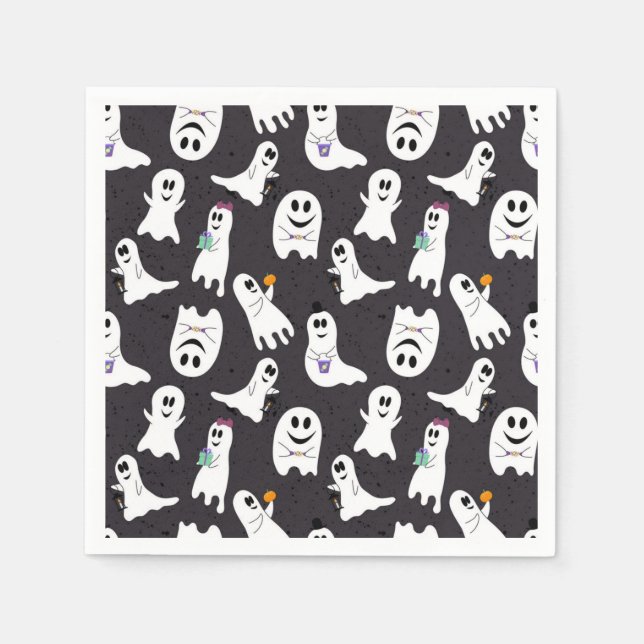 Serviette En Papier Motif fantôme (Devant)