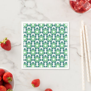 Serviette En Papier Motif Feuille, Motif De Feuilles, Feuilles Verts