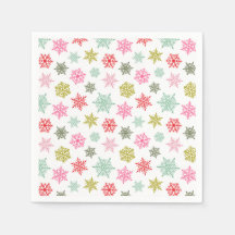 Motif flocon de neige multicolore – Noël d'hiver