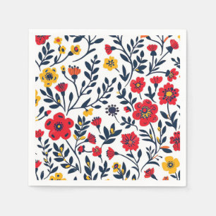 Serviette En Papier Motif floral