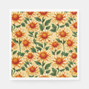 Serviette En Papier Motif floral