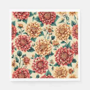 Serviette En Papier Motif floral