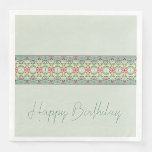 Serviette En Papier Motif floral Designer