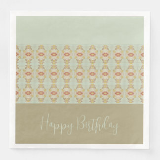 Serviette En Papier Motif Floral moderne Designer accentué