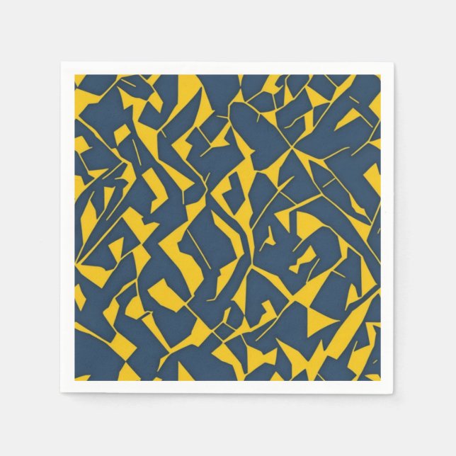 Serviette En Papier Motif géométrique (Devant)