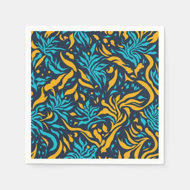 Serviette En Papier Motif géométrique (Devant)