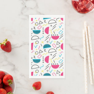 Serviette En Papier Motif géométrique 5