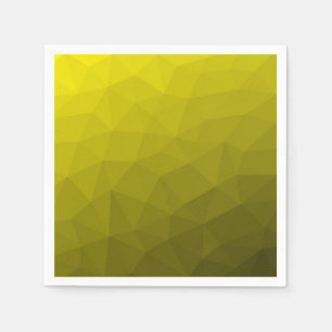 Serviette En Papier Motif géométrique dégradé foncé jaune