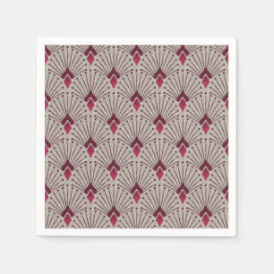 Serviette En Papier Motif géométrique design, art déco.