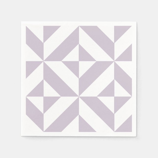 Serviette En Papier Motif géométrique Pale Graphe (Devant)
