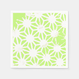 Serviette En Papier Motif géométrique vert cime