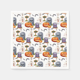 Serviette En Papier Motif Halloween activé