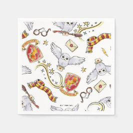 Serviette En Papier Motif Hedwig GRYFFINDOR™
