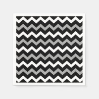 Motif imprimé chevron noir blanc et gris