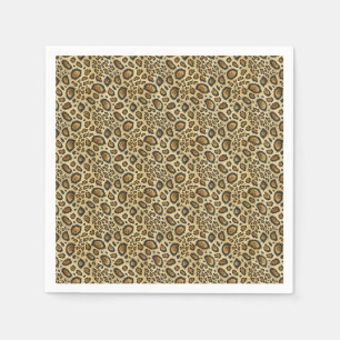 Serviette En Papier Motif imprimé léopard – Conception de peau d'anima